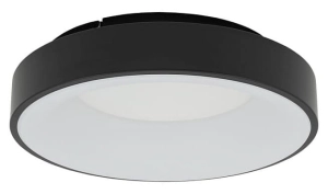 Czarno biały wklęsly okrągły plafon sufitowy Nowodvorski 11210 Nikki Round LED 32W 4000K 38cm