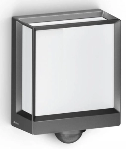 Antracytowa zewnętrzna lampa elewacyjna Steinel ST085247 L40 LED SC 12,9W 3000K IP44 Aplikacja Steinel Connect