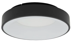 Czarno biały wklęsly okrągły plafon sufitowy Nowodvorski 11206 Nikki Round LED 32W 3000K 38cm