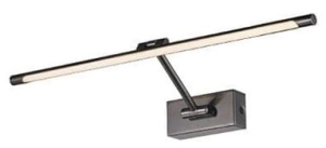 Czarny chromowany kinkiet galeryjka na wysięgniku Azzardo AZ2655 Davinci LED 10W 3000K CRI90 58cm
