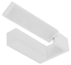 Biały kinkiet łazienkowy z obracanym źródłem światła Azzardo AZ2960 Dalen LED 12W 3000K IP44 23cm