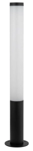 Smukły czarny wysoki słupek oświetleniowy ogrodowy Nowodvorski 11374 Mia LED 30W 3000K IP54 100cm