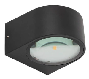 Czarny mały kinkiet elewacyjny Nowodvorski 11370 Nel LED 2x5W 3000K IP54
