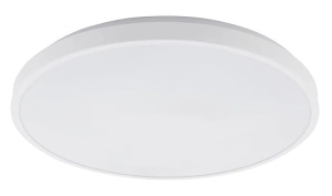 Biały okrągły płaski plafon łazienkowy Nowodvorski 10977 Agnes Round LED 22W 3000K IP44 38,5cm
