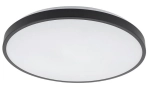 Czarno biały okrągły płaski plafon łazienkowy Nowodvorski 10971 Agnes Round LED 22W 3000K IP44 38,5cm
