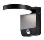 Lampa zewnętrzna kinkiet na elewację ciemny szary Azzardo AZ5701 Iver IP54 Sensor DGR LED 20W 3000K