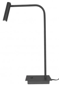 Lampa stołowa aluminiowa punktowa z regulacją wysokości czarny mat Azzardo AZ6211 Fler Table LED 3W 3000K
