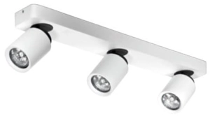 Biała lampa sufitowa listwa z trzema punktowymi reflektorami Azzardo AZ0664 Tomi 3xGU10