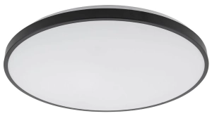 Czarno biały okrągły płaski plafon łazienkowy Nowodvorski 10974 Agnes Round LED 32W 4000K IP44 49cm
