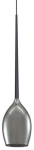 Lampa wisząca łezka z kloszem w kolorze dymnym Azzardo AZ2936 Izza E14