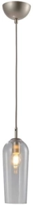 Lampa wisząca w kolorze szampańskim z szklanym smukłym kloszem Azzardo AZ3337 Blanca E14 12cm