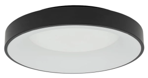 Okrągły czarno biały wklęsły plafon sufitowy ledowy Nowodvorski 11211 Nikki Round 48W 4000K 48cm