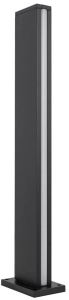 Smukły czarny słupek oświetleniowy ogrodowy Nowodvorski 11376 Mia LED 12W 3000K IP54 70cm