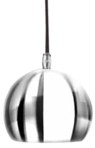 Lampa wisząca mała kopuła w kolorze chromu i bieli Azzardo AZ1045 Noa E14 15cm