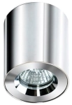 Chromowana wodoszczelna lampa sufitowa tuba spot Azzardo AZ1360 Aro GU10 IP54 10cm x 8cm