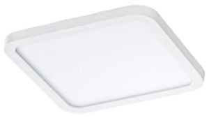 Biała kwadratowa zaoblona lampa podtynkowa Azzardo AZ2837 Slim LED 12W 1000LM 3000K CRI90 14,5cm