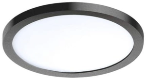 Czarna okrągła lampa podtynkowa Azzardo AZ2840 Slim LED 12W 1000LM 3000K IP44 CRI90 14,5cm