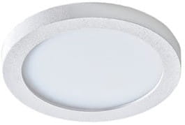 Biała wodoszczelna okrągła płaska lampa podtynkowa Azzardo AZ2832 Slim LED 6W 4000K CRI90 IP44 8,5cm