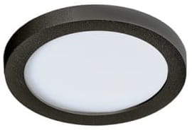 Czarna wodoszczelna okrągła płaska lampa podtynkowa Azzardo AZ2835 Slim LED 6W 4000K CRI90 IP44 8,5cm