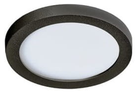 Czarna wodoszczelna okrągła płaska lampa podtynkowa Azzardo AZ2834 Slim LED 6W 3000K CRI90 IP44 8,5cm