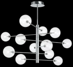Włoska lampa wisząca klasy premium Ideal Lux 200118 Equinoxe 12xG4 124cm Chrom
