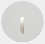Biała okrągła lampa wpuszczana elewacyjna Leds C4 05-E015-14-CK Bat LED 2,2W 2700K CRI92 IP66 5,2cm