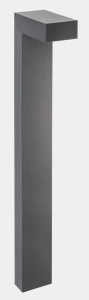 Szary słupek oświetleniowy ogrodowy Leds C4 55-E104-Z5-CL Modis LED 10,3W 3000K IP66 90cm