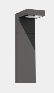 Szary słupek oświetleniowy ogrodowy Leds C4 55-E022-Z5-OU Modis LED 13,2W 2700/3200/4000K IP66 50cm