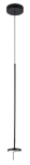Czarna minimalistyczna lampa wisząca ściemnialna Grok Lighting 00-5693-05-05 Invisible LED 9W 3000K CRI90