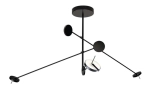 Czarna minimalistyczna lampa sufitowa ściemnialna Grok Lighting 00-5696-05-05 Invisible LED 27W 3000K