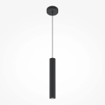 Czarna lampa wisząca walec tuba 40cm z kablem 300cm Maytoni MOD161PL-01B1 Pro Focus GU10