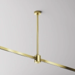 Mosiężny uchwyt z miejscem na kabel zasilający do szynoprzewodów magnetycznych Flarity Maytoni TRA158C-IPC1-BS H34,6cm