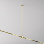 Mosiężny uchwyt z zasilaniem do szynoprzewodów magnetycznych Flarity Maytoni TRA159C-IPC1-BS H74,5cm