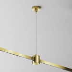 Mosiężny wiszący uchwyt z łącznikiem zasilającym do szynoprzewodów magnetycznych Flarity Maytoni TRA157SW-IPC1-BS H9,5-119,5cm