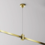 Mosiężny wiszący uchwyt do szynoprzewodów magnetycznych Flarity Maytoni TRA157SW-S1-BS H9,5-119cm H34,6cm