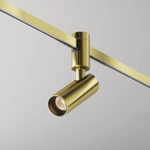 Mosiężna lampa magnetyczna do szynoprzewodów Flarity Maytoni TR144-1-5W2.7K-W-BS-DE Focus LED 5W 2700K 60stopni D3,5cm