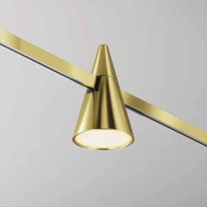 Mosiężna lampa magnetyczna do szynoprzewodów Flarity Maytoni TR146-1-5W2.7K-BS-DE Keila LED 5W 2700K 120stopni D7cm