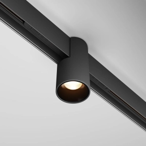 Czarna lampa tuba na szynoprzewód magnetyczny Exility Maytoni TR122-2-7W3K-B Alfa LED 7W 3000K 50stopni D5,3cm