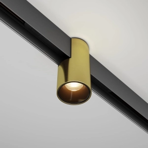 Mosiężna lampa tuba na szynoprzewód magnetyczny Exility Maytoni TR122-2-7W3K-BS Alfa LED 7W 3000K 50stopni D5,3cm