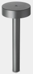 Szary słupek oświetleniowy ogrodowy Leds C4 55-E085-Z5-EH Orbit LED 11,5W 2700/3200/4000K IP66 50,5cm