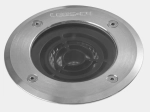Okrągła zewnętrzna szara lampa najazdowa gruntowa Leds C4 55-E011-CA-CL Kay LED 11,5W 3000K 34stopnie IP65 12,5cm