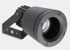 Szara zewnętrzna lampa reflektor Leds C4 05-9416-Z5-37 Hubble GU10 IP65