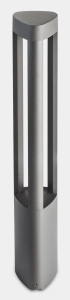 Szary zewnętrzny słupek oświetleniowy Leds C4 55-E075-Z5-EH Helion LED 10,7W 2700/3200/4000K IP66 80cm