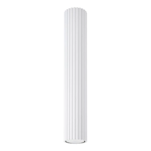 Biała lampa sufitowa tuba spot karbowana Sollux Lighting SL.1533 Karbon GU10 40cm x 6,5cm