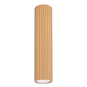 Złota lampa sufitowa tuba spot karbowana Sollux Lighting SL.1551 Karbon GU10 20cm x 6,5cm