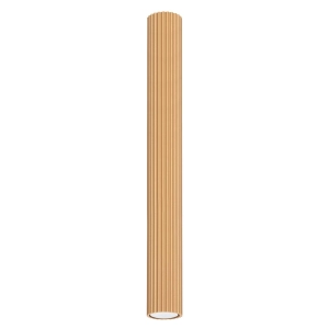 Złota lampa sufitowa tuba spot karbowana Sollux Lighting SL.1553 Karbon GU10 60cm x 6,5cm