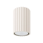 Beżowa lampa sufitowa tuba spot karbowana Sollux Lighting SL.1587 Karbon GU10 10cm x 6,5cm