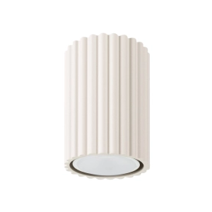 Beżowa lampa sufitowa tuba spot karbowana Sollux Lighting SL.1587 Karbon GU10 10cm x 6,5cm