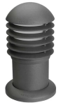 Szary słupek oświetleniowy do ogrodu Leds C4 55-9318-Z5-M3 Balizas E27 30cm IP44