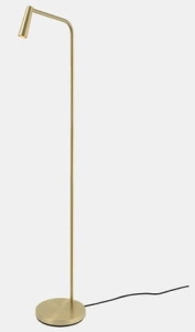 Złota smukła lampa podłogowa Leds C4 25-6420-DN-DN Gamma LED 4,3W 2700K 120cm